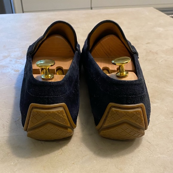 Gucci blue suede driving moc - Picture 3 of 9